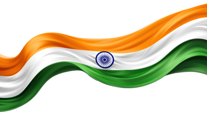 Independence Day Vector Clipart PNG Curve Shape Flag Colour Free Download