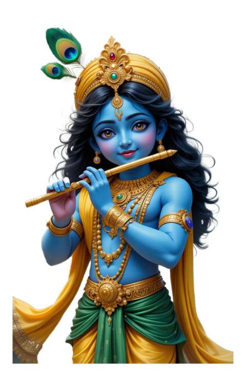 Free HD PNG Download Lord Krishna PNG Transparent Background Free Download | Bal Krishna Flute Image in HD