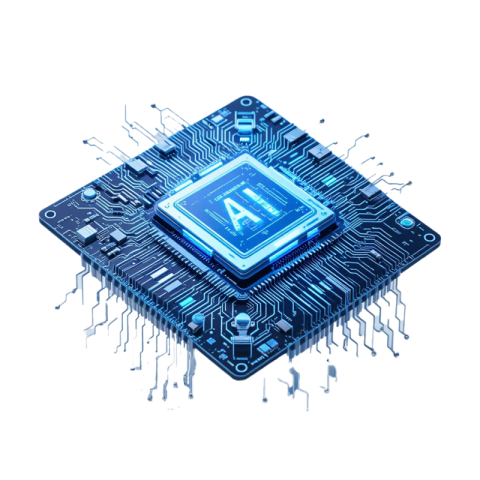 AI Chip PNG Transparent Image | Free Download for Tech & Innovation Projects