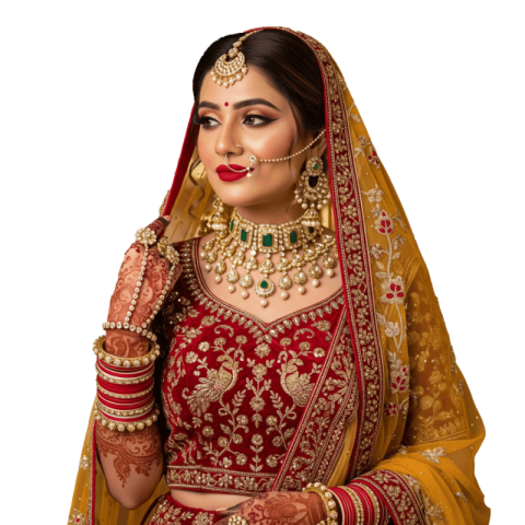 Realistic Indian Bride PNG Free Download