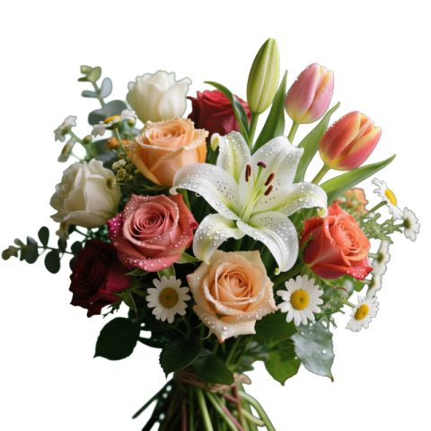 Beautiful Flower Bouquet PNG Free Download | HD Transparent Background