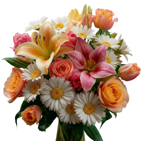 Beautiful Flower Bouquet PNG Free Download | HD Transparent Background