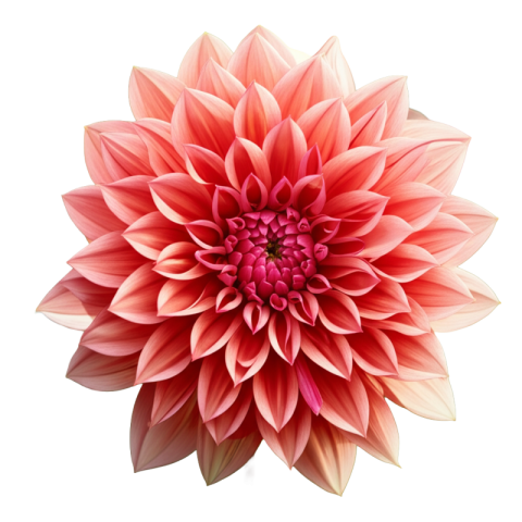 Multicolor Pastel Dahlia Flower Free PNG Transparent Image
