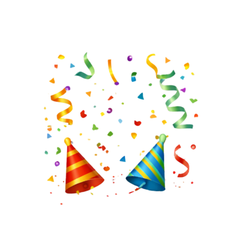 Party Popper with Colorful Confetti Celebration Free PNG Image Download | VistaPNG