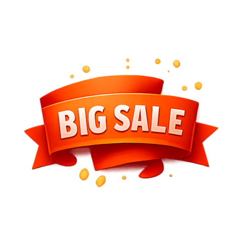 Big Sale Red Ribbon Banner Free Trasparent PNG Download | VistaPNG