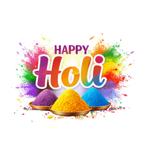 Happy Holi Color Splash Festival Design Free Transparent PNG Download | VistaPNG