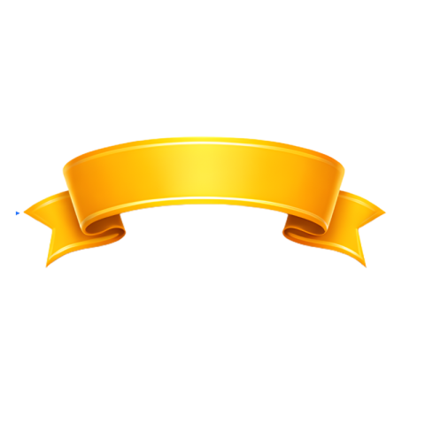 Golden Yellow Ribbon Banner With Soft Gradient PNG IMAGE FREE DOWNLOAD