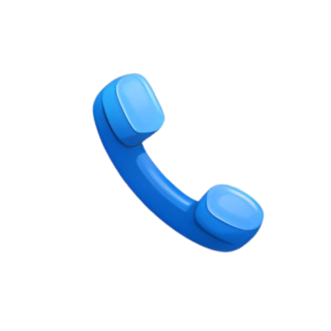 Blue Phone Call Icon 3D Illustration PNG IMAGE FREE DOWNLOAD