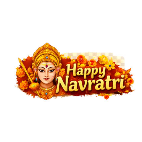 Happy Navratri Goddess Durga Festival Art PNG IMAGE FREE DOWNLOAD