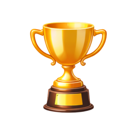 Golden Trophy Winner Award Cup Illustration PNG IMAGE FREE DOWNLOAD
