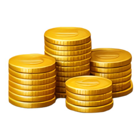 Gold Coins Stack Wealth Illustration PNG IMAGE FREE DOWNLOAD
