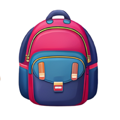 Colorful School Backpack Bag Illustration PNG IMAGE FREE DOWNLOAD