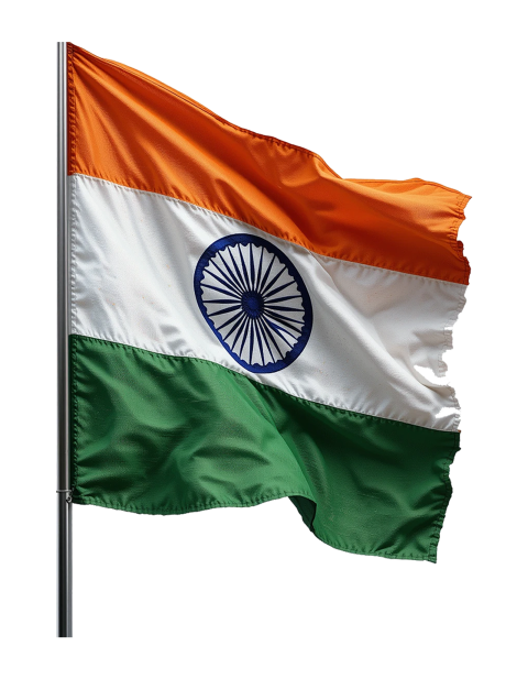Indian National Flag PNG Free Transparent Image Download | HD Tricolor PNG Free Download