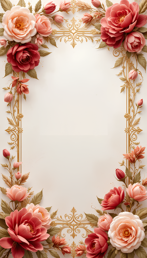 Floral Invitation Background Free Download