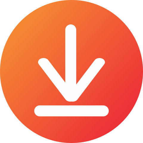 Download Button Icon Round Shape Free PNG Download