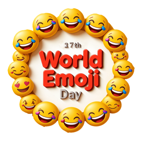 17th July Happy World Emoji Day PNG Free Download