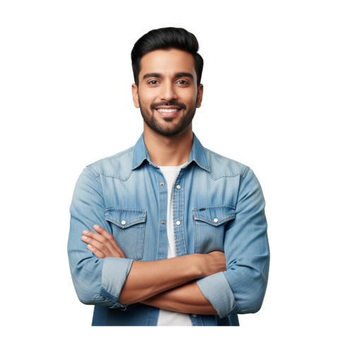 A Young Happy Man Standing PNG Free HD Download -  Download this free young man standing PNG